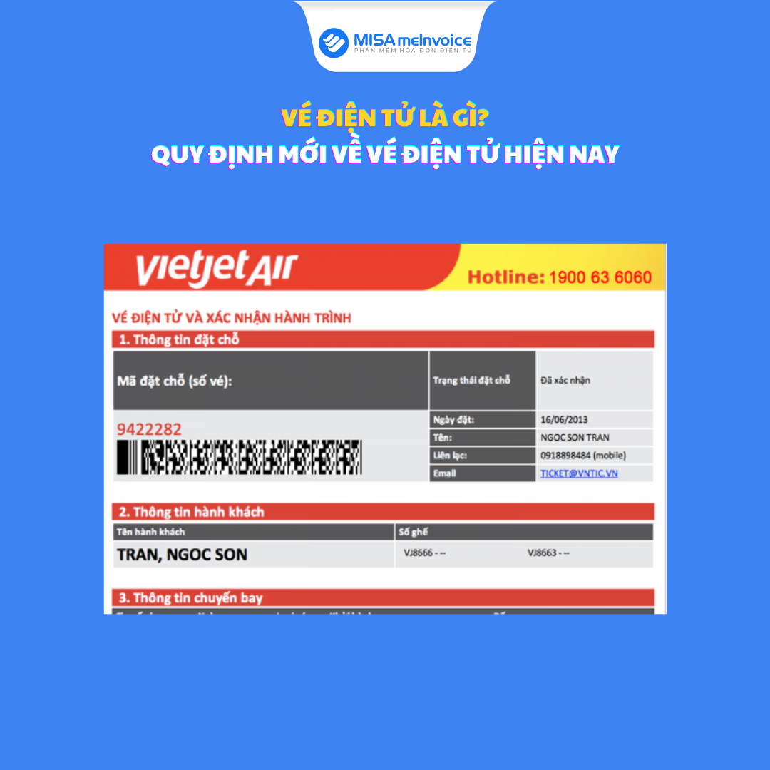 Vé điện tử là gì? Quy định về vé điện tử hiện nay Vé điện tử là gì