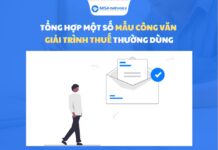 tổng hợp một số mẫu công văn giải trình thuế