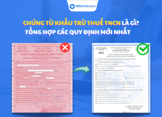 chứng từ khấu trừ thuế tncn điện tử