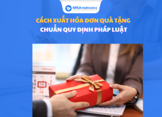 cách xuất hóa đơn quà tặng