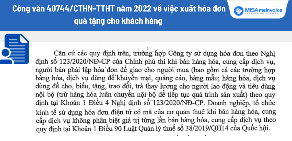 công văn 40744