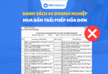 Danh sách 66 doanh nghiệp mua bán trái phép hóa đơn