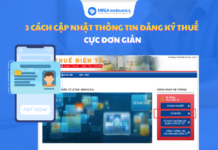 cập nhật thông tin đăng ký thuế