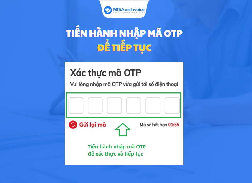 nhập mã OTP