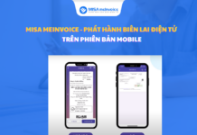 phát hành biên lai điện tử trên mobile