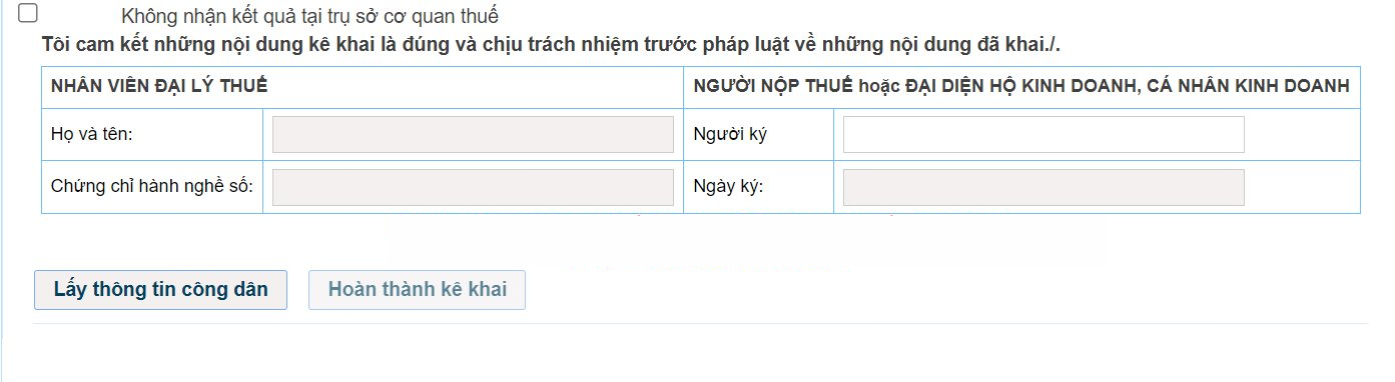 thay đổi thông tin CCCD đăng ký thuế