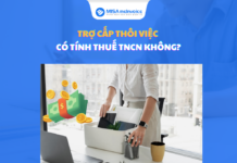 trợ cấp thôi việc có tính thuế tncn không