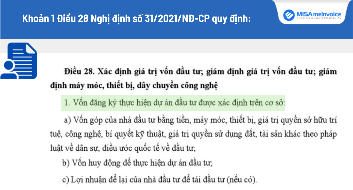 xác định giá vốn đầu tư