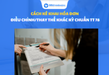 kê khai hóa đơn điều chỉnh thay thế