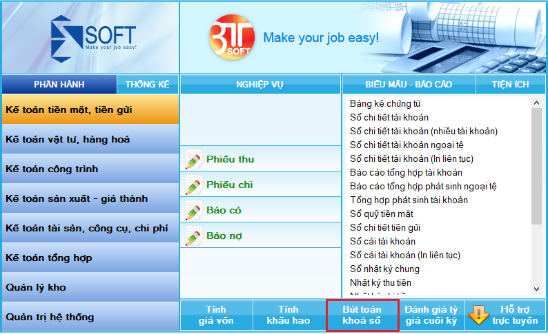 Phần mềm kế toán 3TSOFT