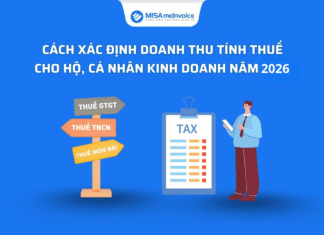 Cách xác định doanh thu tính thuế cho hộ, cá nhân kinh doanh năm 2026 doanh thu tinhst hếu hộ kinh doanh