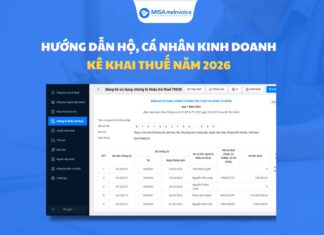 Hướng dẫn kê khai thuế hộ, cá nhân kinh doanh năm 2026